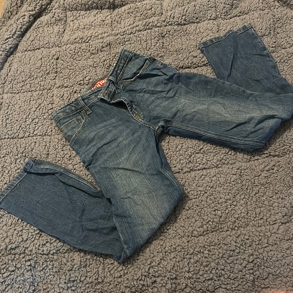 Boys size 12R wrangler boot cut jeans-no rips or tears,